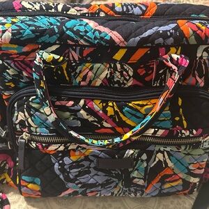 Vera Bradley Blue Travel Bag with Eye-Catching Design